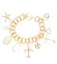 G by GUESS Charm Gold Chain Bracelet, GOLD