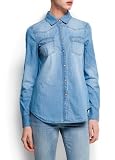 41Y2Om7YxqL. SL160  Mango Womens Light Wash Denim Shirt   Alexa8