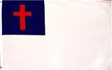 Christian Flag - 3 foot by 5 foot Polyester (NEW)