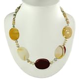 EXP Handmade Zebra Jasper Necklace