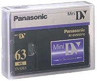 Panasonic AYDVM63PQ 63/42 Minute Professional Quality Mini-DV Digital Tape, 10 Pack.