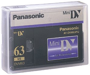 Panasonic AYDVM63PQ 63/42 Minute Professional Quality Mini-DV Digital Tape, 10 Pack.
