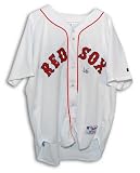 Autographed Pedro Martinez Boston Red Sox White Russell Athletic Authentic Jersey