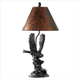 Bronze Finish Eagle Lamp CT-35033 by Custom Phones - Fun Home Products