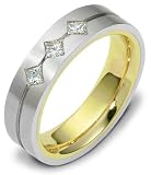 5.5mm contemporary diamond wedding band ring (0.30cts diamonds Platinum)
