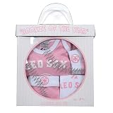 Boston Red Sox Pink Newborn Baby Rookie of the Year Creeper Set
