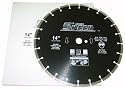 Diamond Blade 14" Premium Quality, General Purpose Diamond Saw Blade for cutting reinforced concrete, cured concrete, green concrete, asphalt, masonry, tile, marble, granite, limestone. 1 inch arbor, wet / dry, Segmented, Laser Welded Diamond Blade