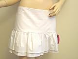 French Kitty White Mini Skirt Lolita Adult School Girl Skirt White Skirt with French Kitty... by French Kitty