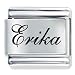 Jewelry : Name Erika Italian Charms Bracelet Link