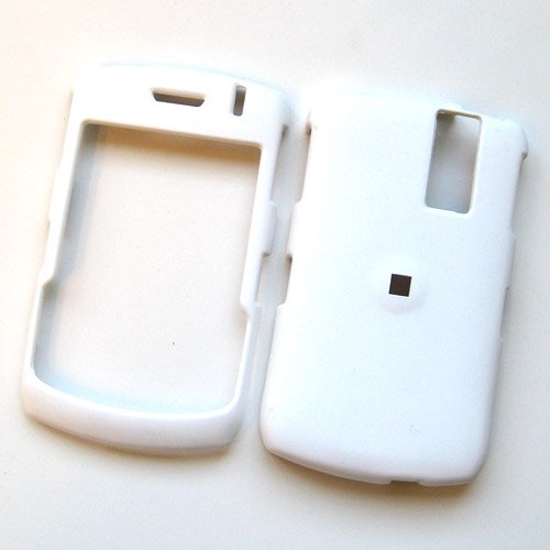 RIM BlackBerry Curve 8300 8310 8320 8330 Snap On Rubberized Protector Hard Case White