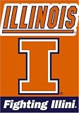 Illinois Fighting Illini Banner Polyester 28 in. x 40 in.