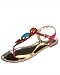bebe Snake Jeweled Flat Sandal