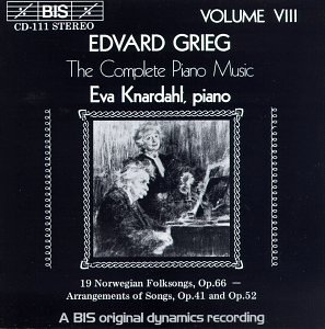 CD-Charts  Search : Grieg: Norwegian Folksongs Op66/1-19; Pieces Op41