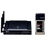 BUFFALO AirStation Draft11n対応 11g&b 無線LANブロードバンドルータ CardBus用無線子機セット WZR2-G300N/P