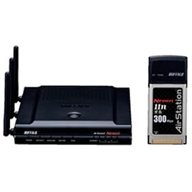 BUFFALO AirStation Draft11n対応 11g&b 無線LANブロードバンドルータ CardBus用無線子機セット WZR2-G300N/P