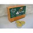 36 Beeswax Tea-Light Candles in NATURAL - Metal Cups - 100% Beeswax Candles