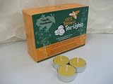 36 Beeswax Tea-Light Candles in NATURAL - Metal Cups - 100% Beeswax Candles
