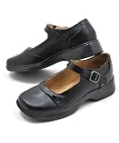 Leather One Strap School Shoes by Klix (Sizes 3.5-7)