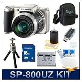 Olympus SP 800UZ Digital Camera, 14 Megapixels, 30x Wide Angle 28mm Optical Zoom, 3.0 LCD Monitor, 16 GB Memory Card, Card Reader, Li ion Battery, Deluxe Carrying Case, Tripod, Screen Protectors, and Lens Cleaning Kit 41Y2dUYnMdL. SL160 Olympus SP 800UZ Digital Camera, 14 Megapixels, 30x Wide Angle 28mm Optical Zoom, 3.0 LCD Monitor, 16 GB Memory Card, Card Reader, Li ion Battery, Deluxe Carrying Case, Tripod, Screen Protectors, and Lens Cleaning Kit