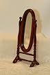 Miniature Mahogany Wood Cheval Mirror