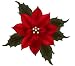 Red Poinsettia - 18"W x 16"H - Peel and Stick Wall Decal by Wallmonkeys