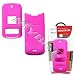 *NEW* Verizon Alltel Sprint Motorola Krzr K1m Solid Hot Pink Crystal Snap-On Case Cover