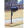 The Hamilton Aluminum Mailbox and Post System, Black
