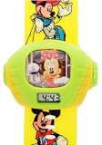 TimerMall OEM - Montre Enfants - Quartz - Caoutchouc - Disneyinoune jaune en caoutchouc Sangle Cartoon Digital Projec