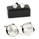 Boutons de manchette - CL208 - Homme - Nacre
