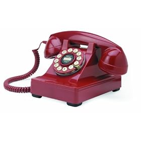 Wild & Wolf Series 302 Desk Phone - Red