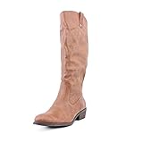 Pink & Pepper Women's Reggiewc Riding Boot,Brown,6.5 M US