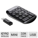 Targus Wireless Numeric Keypad AKP11US (Black with Gray)