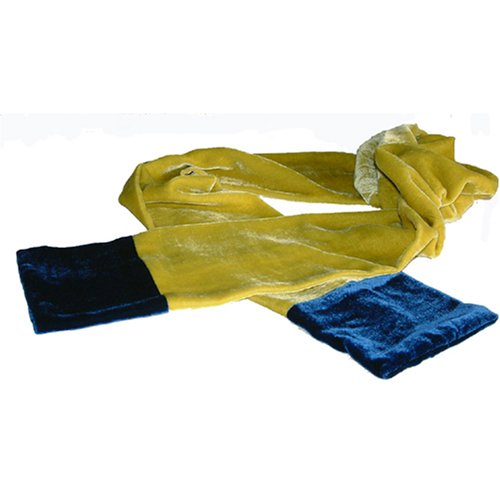 Pistachio Green & Teal Blue Velvet Carefree Scarf