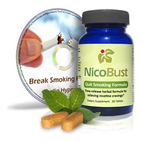 NicoBust Stop Smoking Pills + Quit Smoking MP3 Audio