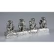 MONKEY SALT/PEPPERS SET 4