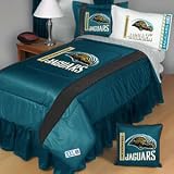 NFL Jacksonville Jaguars Comforter and Sheets 4 Pc Twin Bedding Set