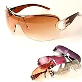 D-Wing 2 Oversized Womens Shield Aviator Sunglass - 4525