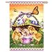 Easter Surprise Basket of Eggs Bunny Chicks Mini Flag [Misc.]