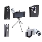 Buy 4 in 1 Camera Lens Kit for Apple iPhone 4 (8X White Telephoto Lens, Fish Eye Lens,...