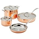Cuisinart CTP-7AM Copper Tri-Ply Stainless Steel 7-Piece Cookware Set