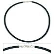 Rubber Cord Necklace Black 16"