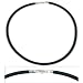 Rubber Cord Necklace Black 16"
