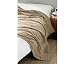 Chocolate Brown Channel Faux Fur Throw