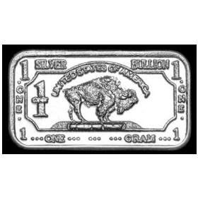 1 GRAM SILVER BUFFALO BAR