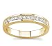 18k Yellow Gold Princess-Cut Diamond Band (G/VS2, 1/2 ct. tw.)