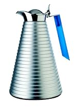 Alfi Achat 64-Ounce Carafe, Satin Finish with Cobalt Blue Handle