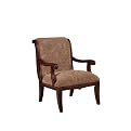 Alex Scroll Back Accent Chair - Cherry