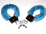 Fur handcuffs (medium blue)