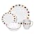 Corelle Livingware 16-Piece Dinnerware Set, Service for 4, Hot Dots