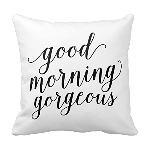 Good Morning Gorgeous Words Full Of Love Throw Pillow One